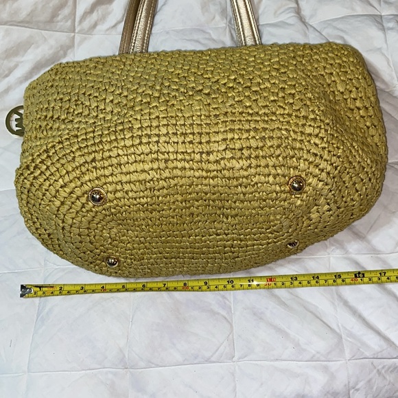RARE Like new Michael Kors Straw Wicker raffia Shoulder Bag x large - Picture 9 of 16